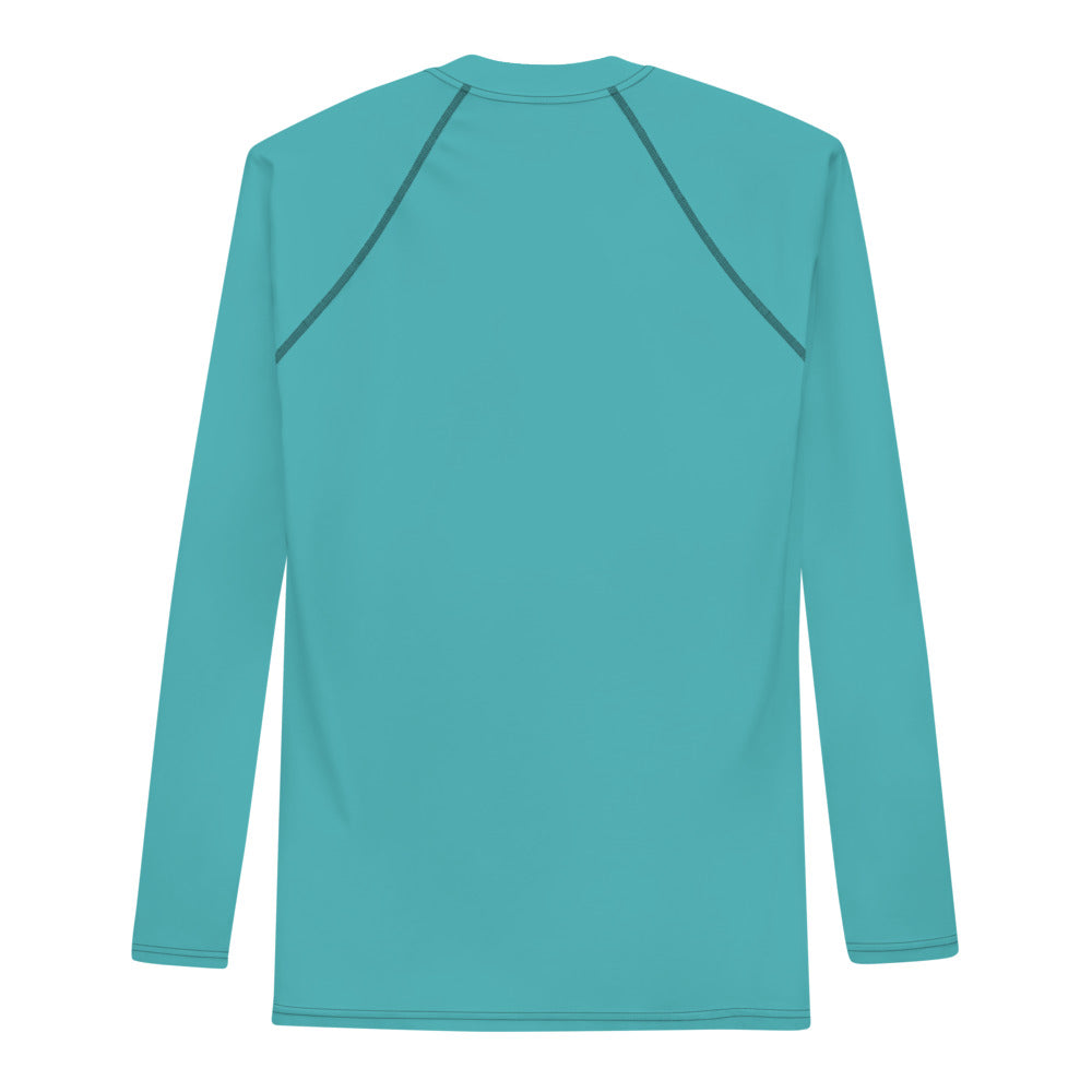 ScubaRadio Logo - Sea Blue - Men&#39;s Rash Guard