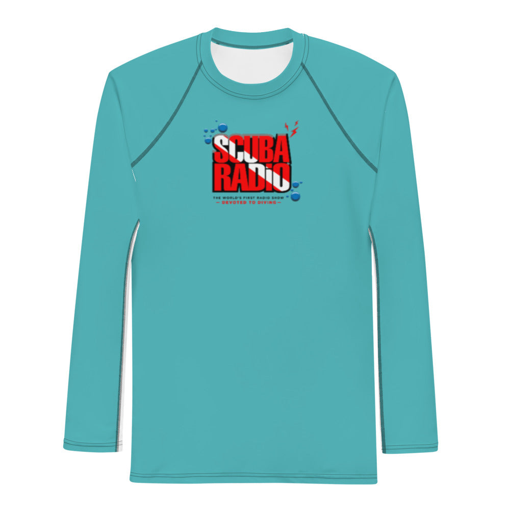 ScubaRadio Logo - Sea Blue - Men&#39;s Rash Guard