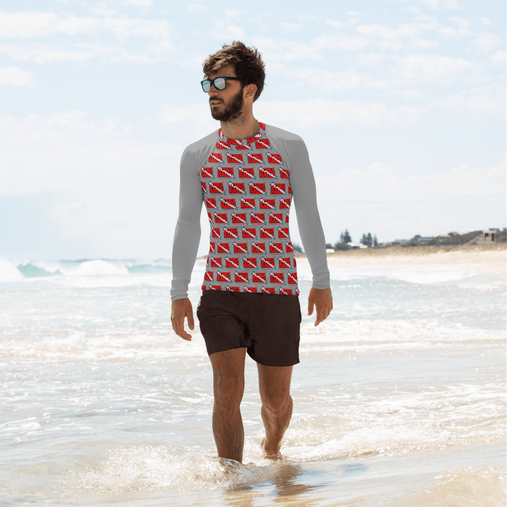 ScubaRadio Logo Pattern - Men&#39;s Rash Guard