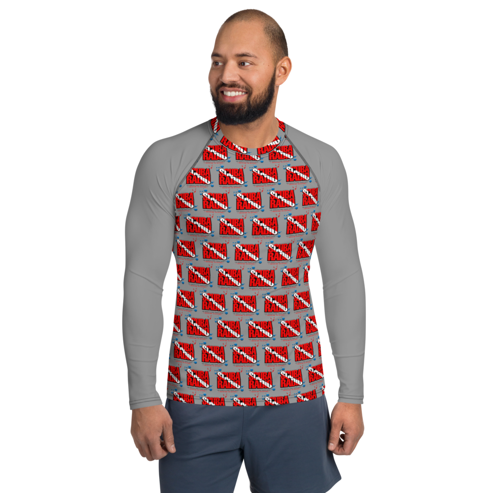 ScubaRadio Logo Pattern - Men&#39;s Rash Guard