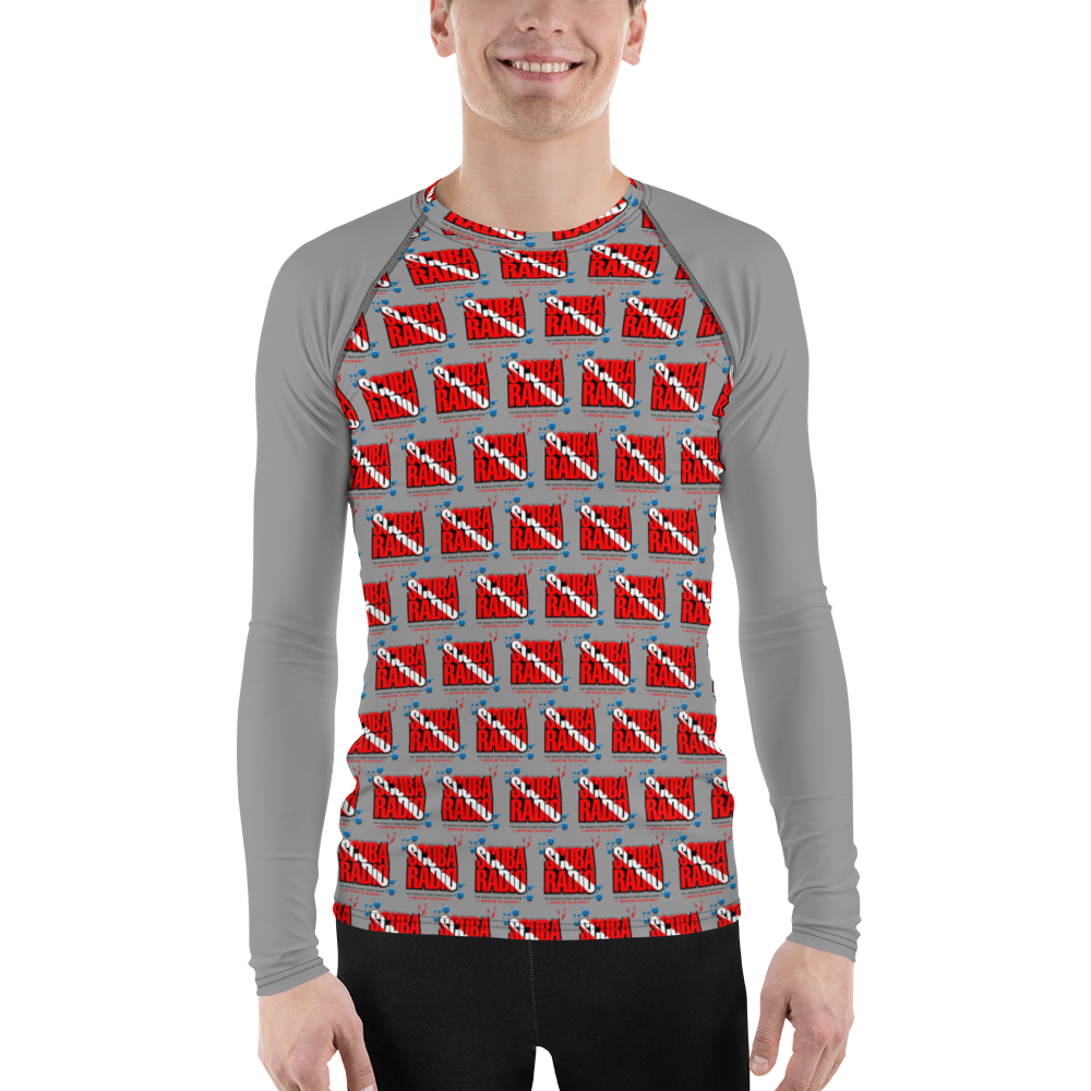 ScubaRadio Logo Pattern - Men&#39;s Rash Guard