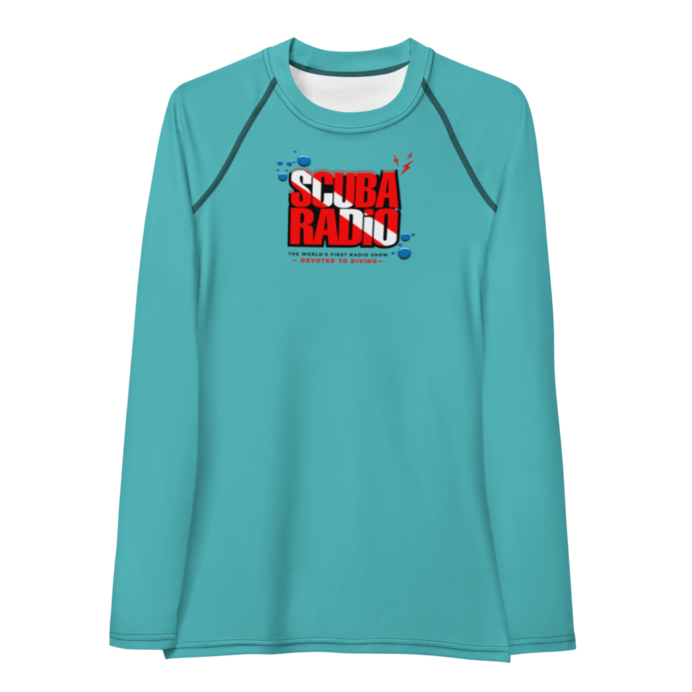 ScubaRadio Logo - Sea Blue - Women&#39;s Rash Guard