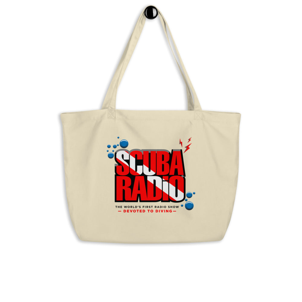ScubaRadio / &quot;It&#39;s Always Better Down Where It&#39;s Wetter&quot; Large Organic Tote