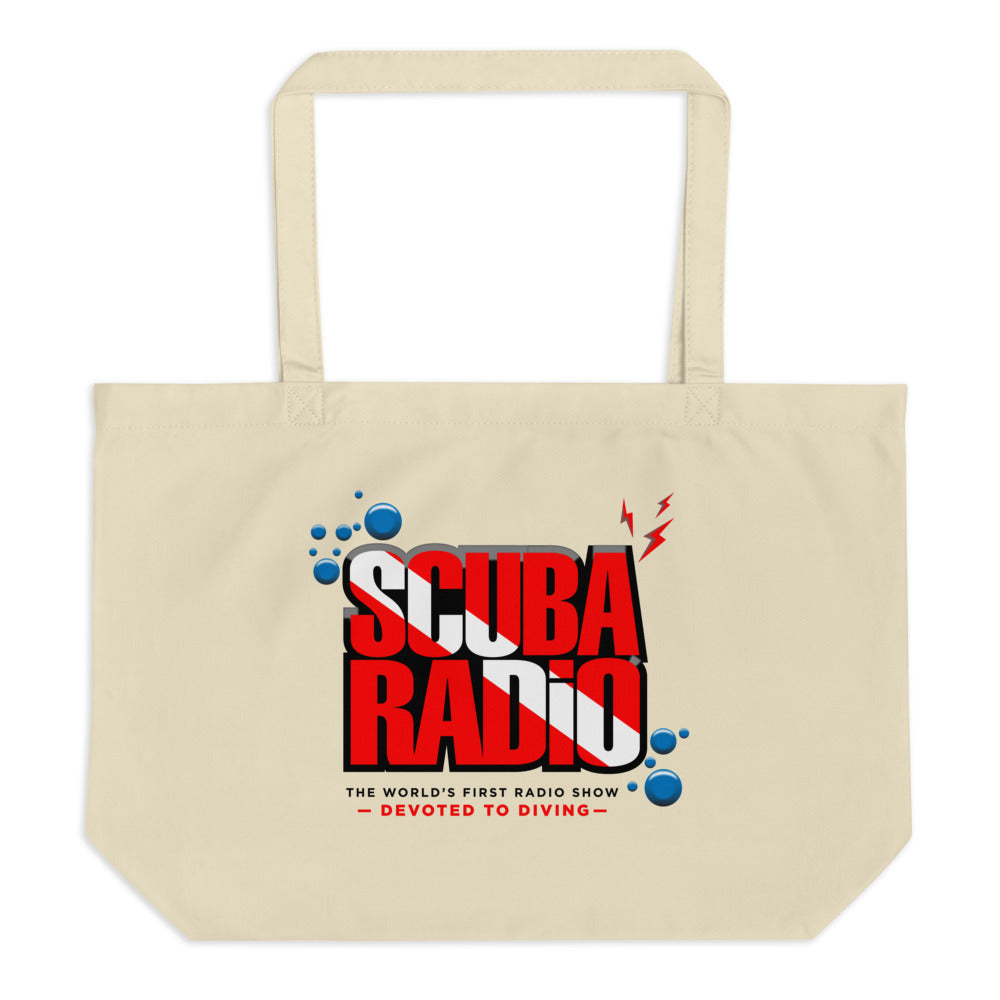 ScubaRadio / &quot;It&#39;s Always Better Down Where It&#39;s Wetter&quot; Large Organic Tote