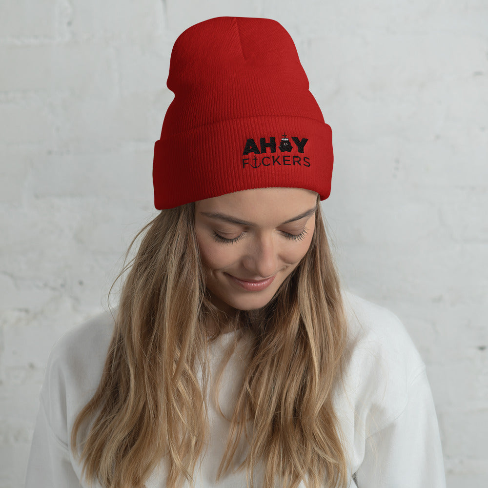 AHOY F*ckers Cuffed Beanie