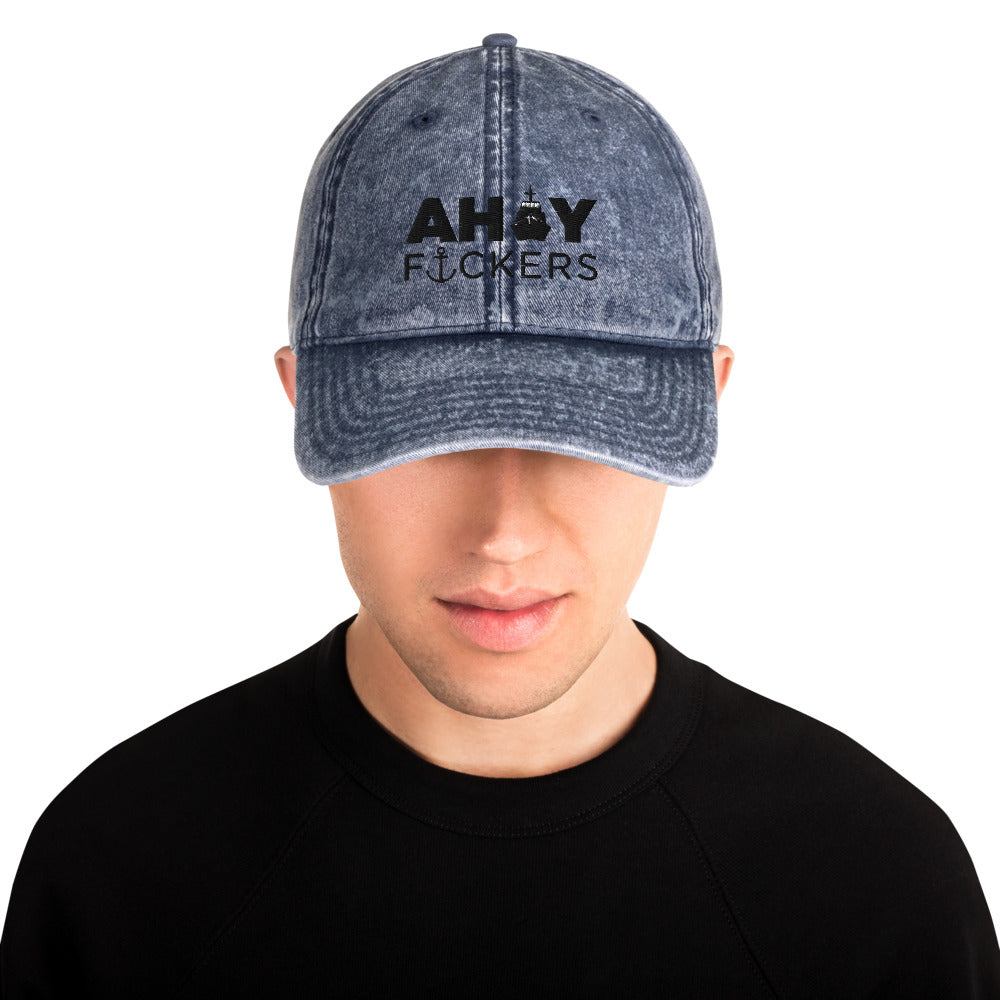 AHOY F*ckers - Vintage Cotton Twill Cap