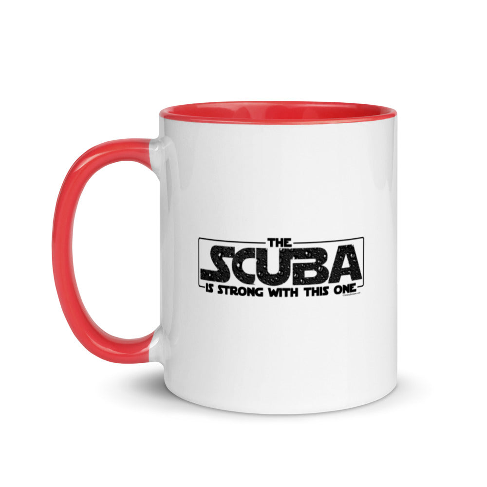 The SCUBA Is Strong - Ceramic Mug with Accent Color