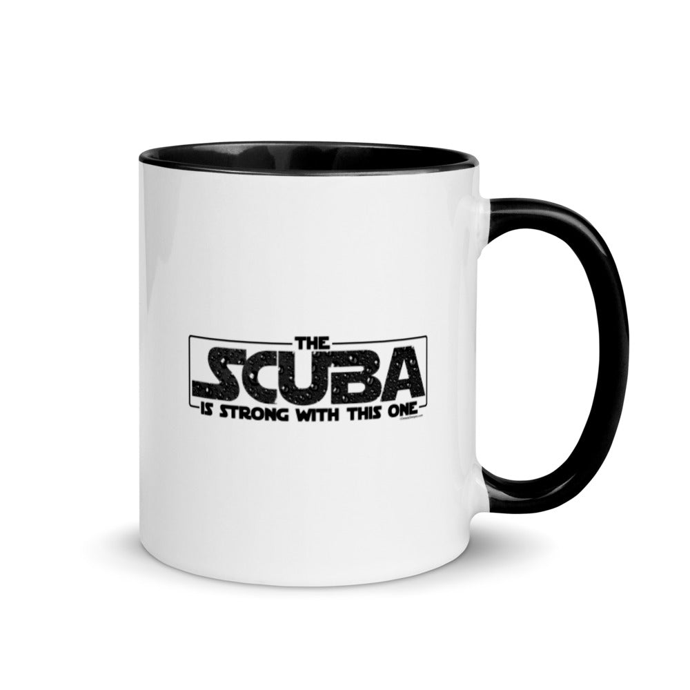 The SCUBA Is Strong - Ceramic Mug with Accent Color