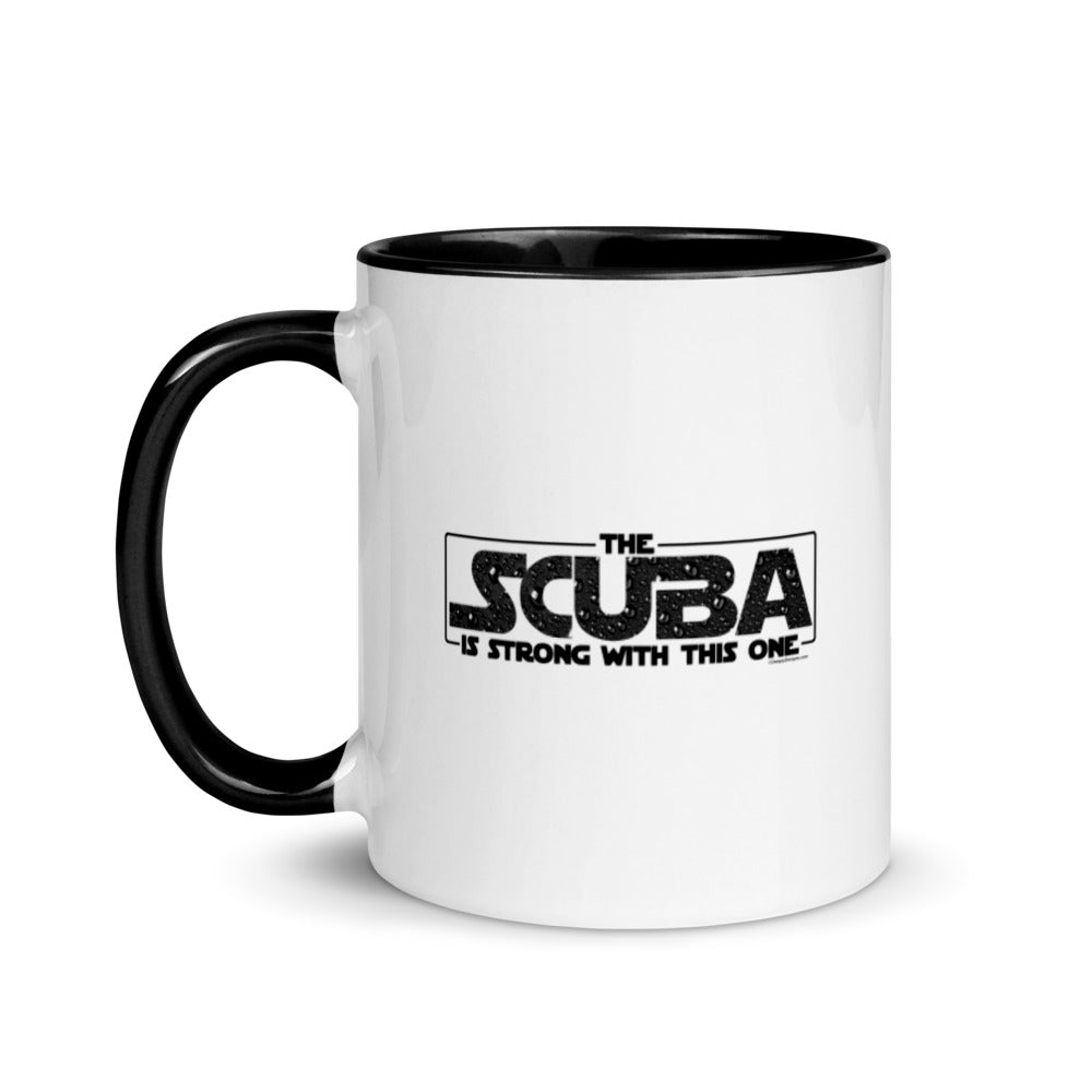 The SCUBA Is Strong - Ceramic Mug with Accent Color