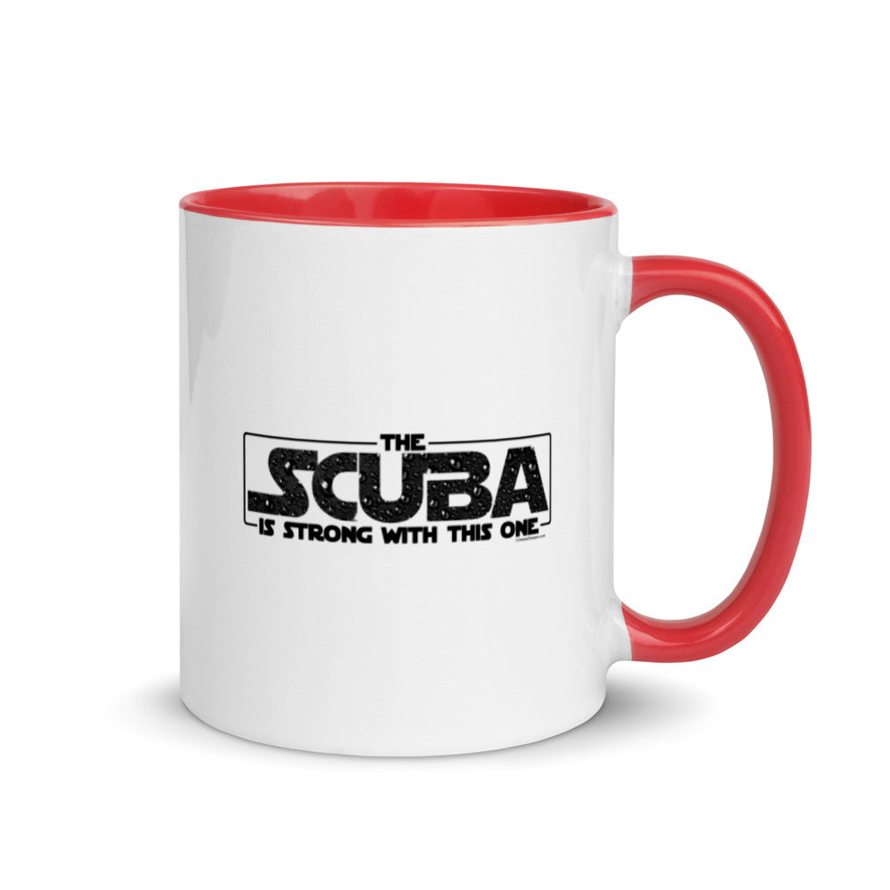The SCUBA Is Strong - Ceramic Mug with Accent Color