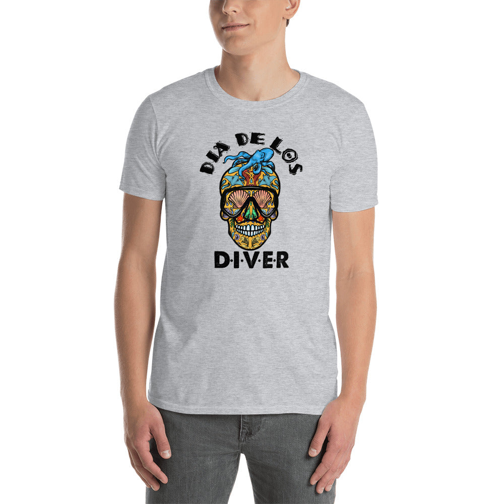 Dia de los DIVER - Unisex Gildan Soft64 S-Sleeve T-Shirt (Full Color Print)