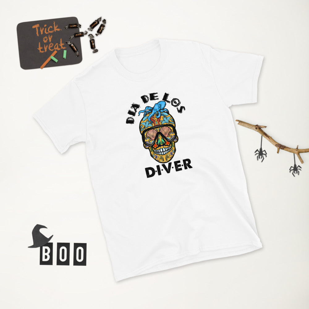 Dia de los DIVER - Unisex Gildan Soft64 S-Sleeve T-Shirt (Full Color Print)