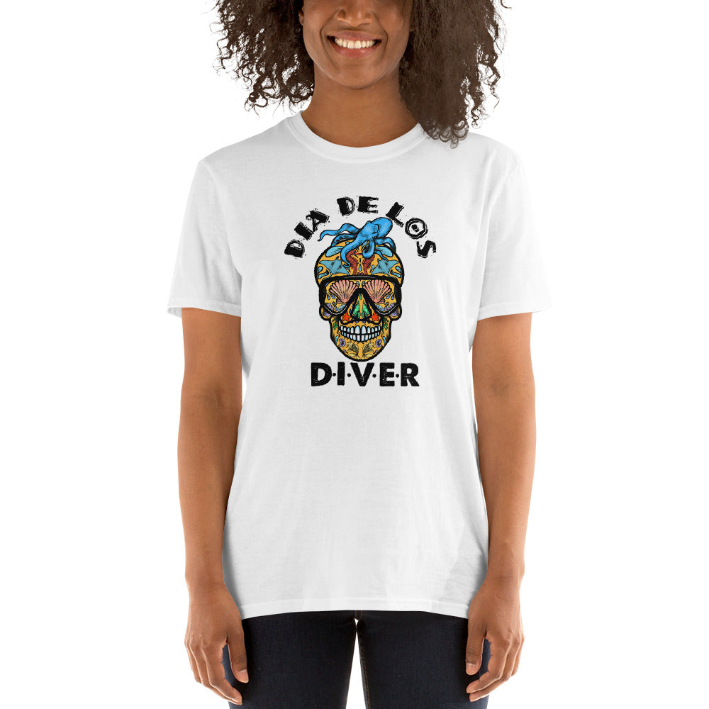 Dia de los DIVER - Unisex Gildan Soft64 S-Sleeve T-Shirt (Full Color Print)