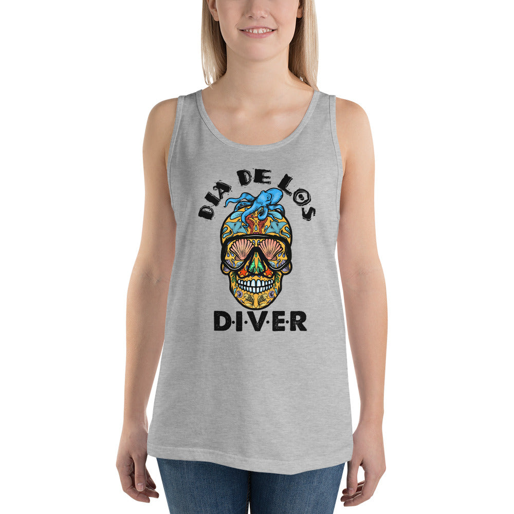 Dia De Los DIVER - Unisex Bella &amp; Canvas Tank Top (Full Color)